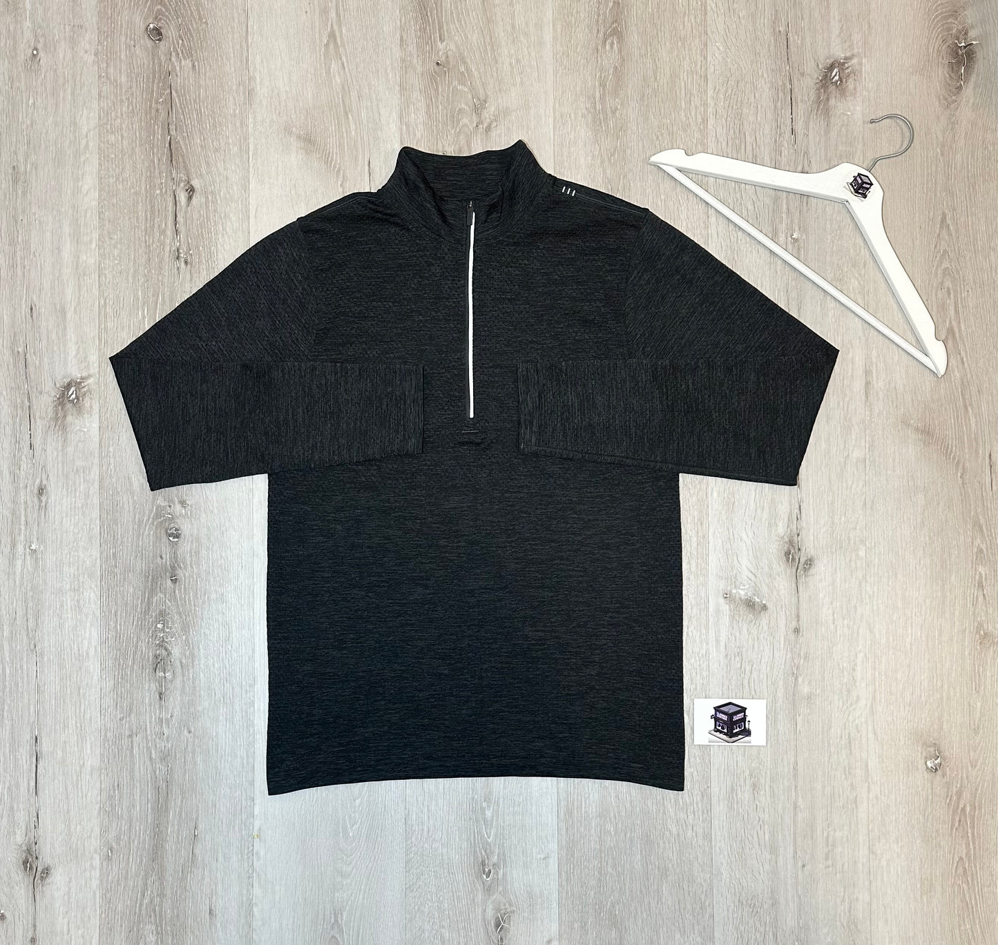 LULULEMON TRACKSUIT GREY/BLACK SIZE LARGE