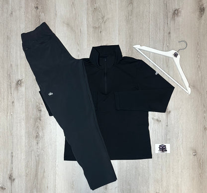 ALO TRACKSUIT BLACK SIZE SMALL
