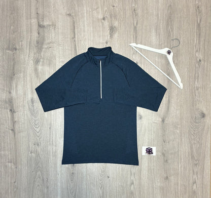 LULULEMON METAL VENT 1/4 ZIP TRACKSUIT NAVY/GREY SIZE SMALL