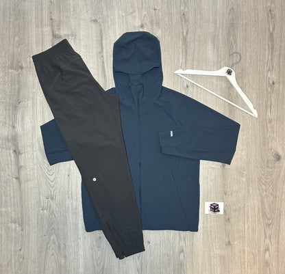 LULULEMON PACE BREAKER TRACKSUIT DUSTY DIAMOND/GREY SIZE MEDIUM