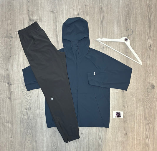 LULULEMON PACE BREAKER TRACKSUIT DUSTY DIAMOND/GREY SIZE MEDIUM