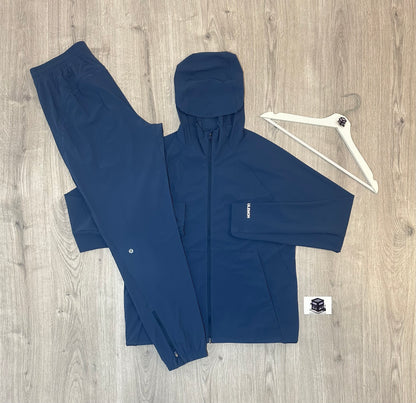 LULULEMON PACE BREAKER TRACKSUIT BLUE TWILL SIZE MEDIUM
