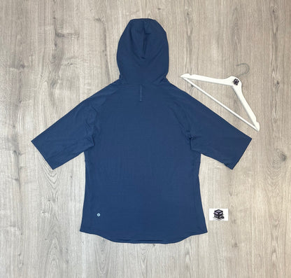 LULULEMON HOODIE TRACKSUIT BLUE TWILL/GREY SIZE LARGE