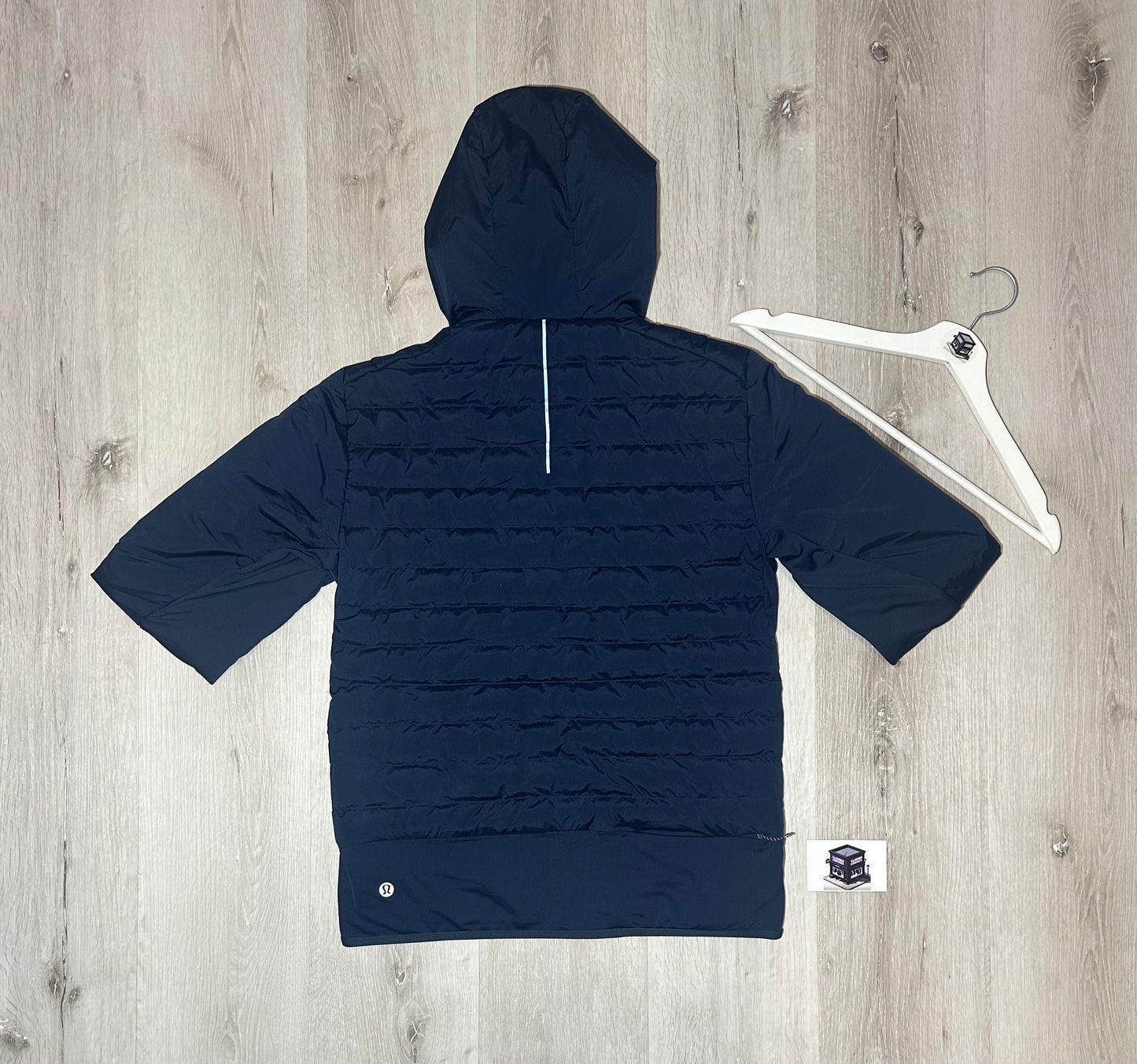 LULULEMON DOWN FOR IT ALL 700-FILL HOODIE NAVY