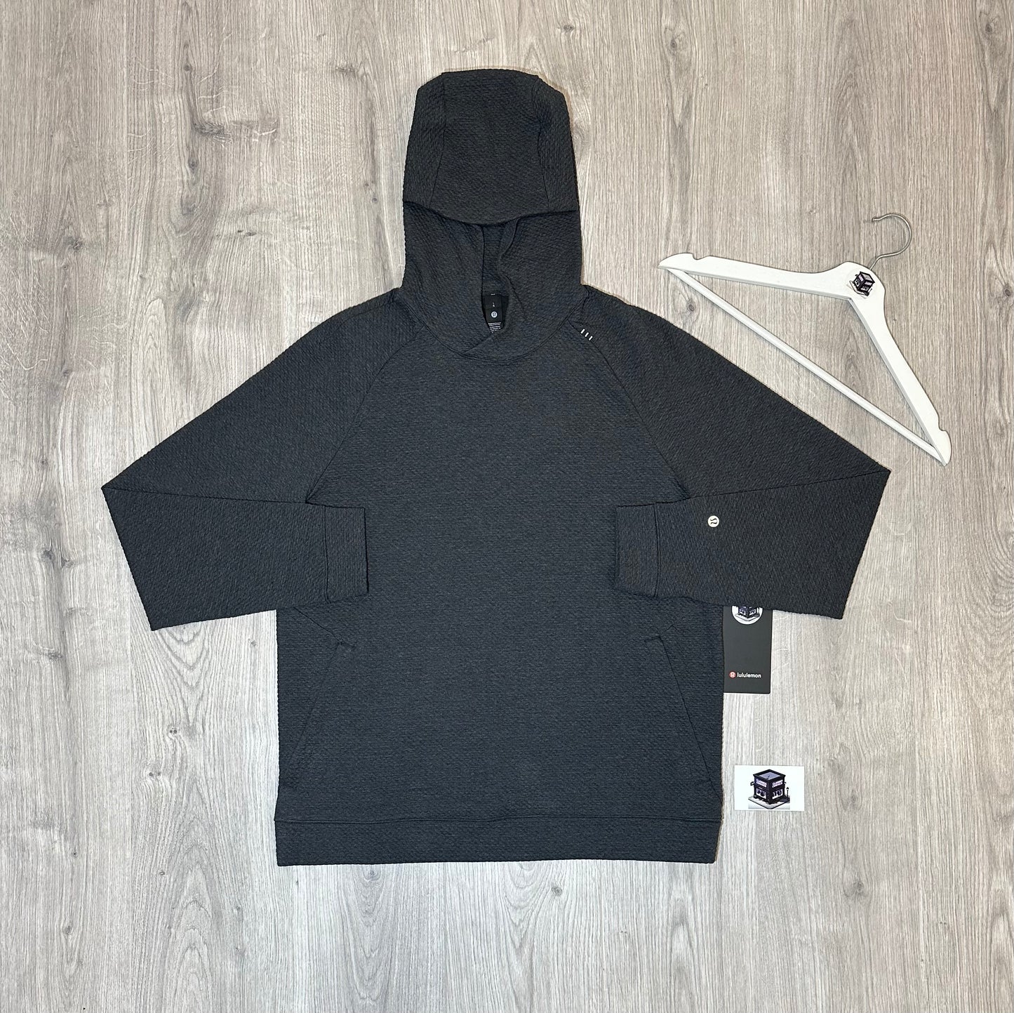 LULULEMON EASE THE DAY HOODIE HEATHERED BLACK