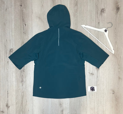 LULULEMON CROSS CHILL TRACKSUIT TEAL/BLACK SIZE MEDIUM