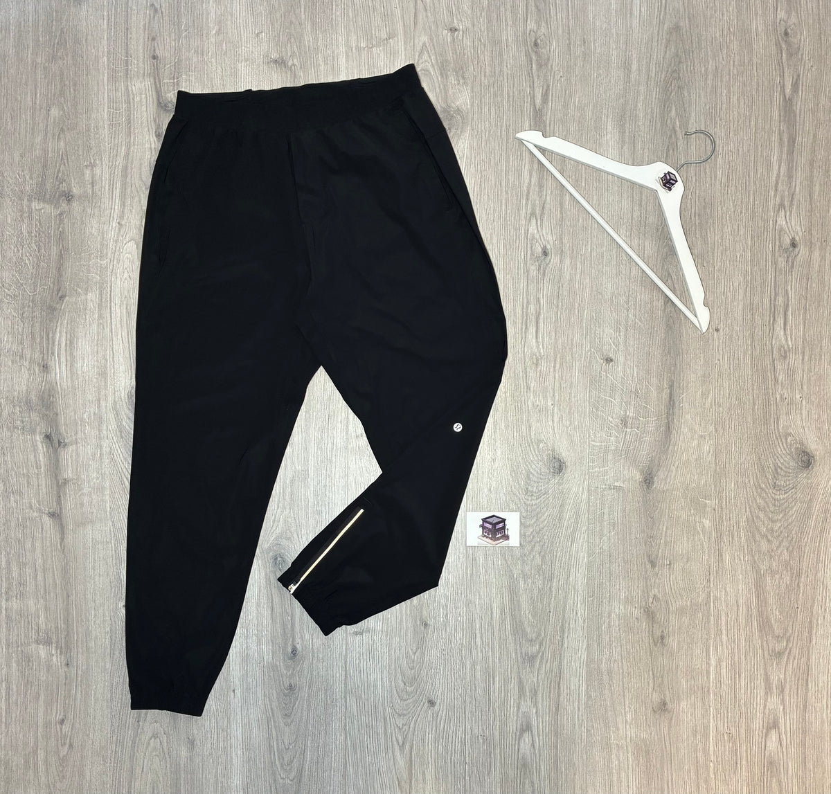LULULEMON HOODIE TRACKSUIT BEIGE/BLACK SIZE LARGE