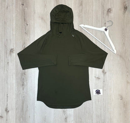 LULULEMON HOODIE TRACKSUIT WALNUT CRUNCH/BLACK SIZE MEDIUM