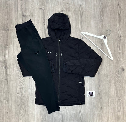 HOKA SKYFIL TRACKSUIT BLACK SIZE SMALL