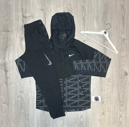 NIKE THERMA-FIT REPEL TRACKSUIT BLACK SIZE MEDIUM