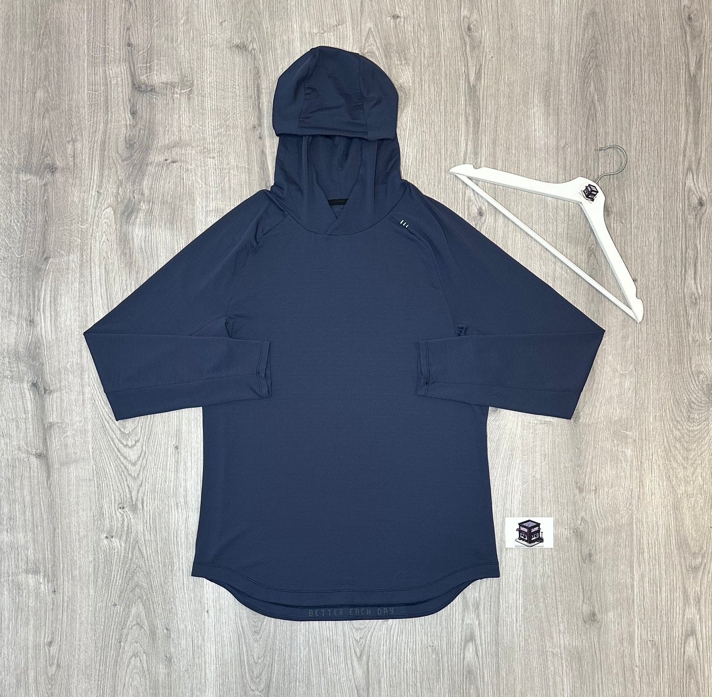 LULULEMON HOODIE TRACKSUIT NAVY/IRON BLUE SIZE MEDIUM