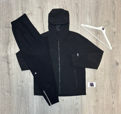 LULULEMON CROSS CHILL TRACKSUIT BLACK SIZE LARGE