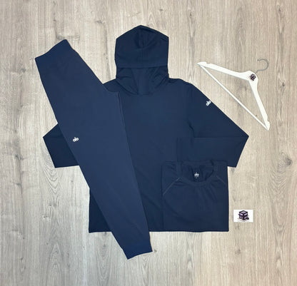 ALO CONQUER REFORM 3-PIECE SET NAVY SIZE SMALL