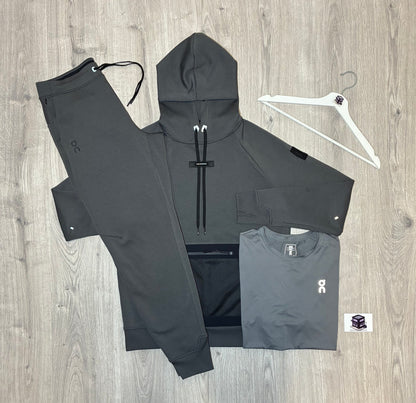 ON RUNNING 3-PIECE TECH TRACKSUIT ECLIPSE SIZE MEDIUM