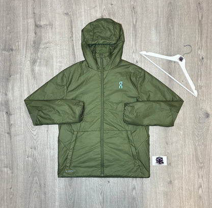 ON RUNNING TREK INSULATER TRACKSUIT TAIGA/BLACK SIZE MEDIUM