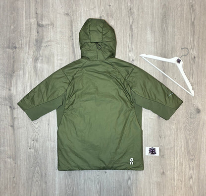 ON RUNNING TREK INSULATER TRACKSUIT TAIGA/BLACK SIZE MEDIUM