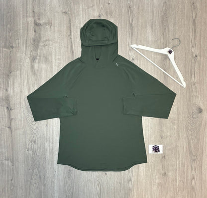 MEN’S LULULEMON HOODIE TRACKSUIT KHAKI/GREY SIZE LARGE