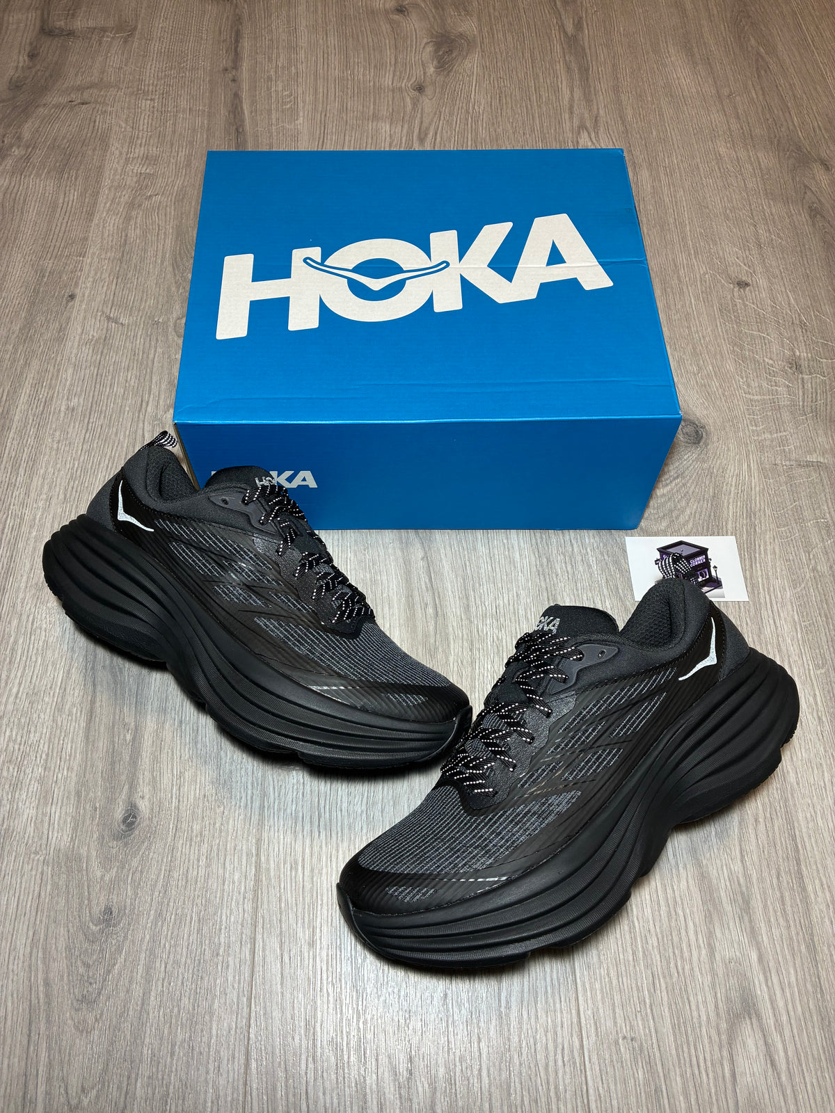 HOKA BONDI 8 CAGED BLACK