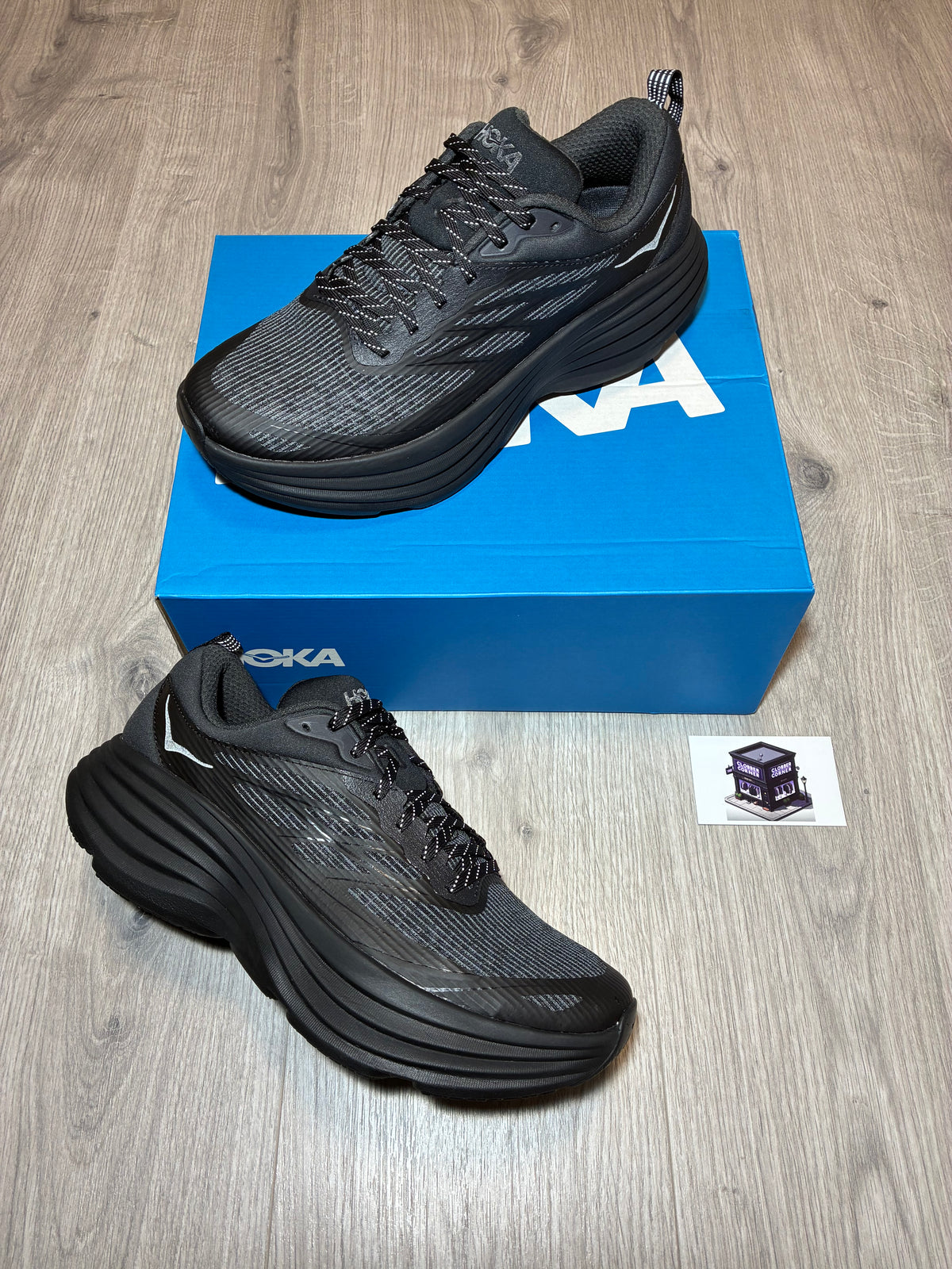 HOKA BONDI 8 CAGED BLACK