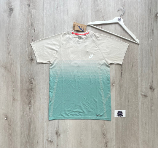 ASICS SEAMLESS T-SHIRT BIRCH/OCEAN