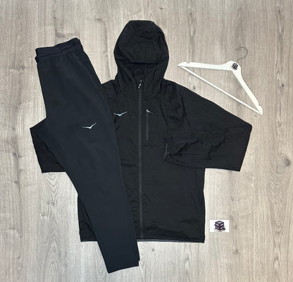 HOKA SKYFLOW TRACKSUIT BLACK SIZE MEDIUM