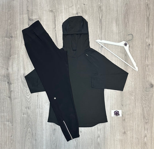 LULULEMON HOODIE TRACKSUIT BLACK SIZE MEDIUM